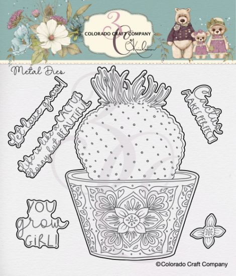 Picture of Colorado Craft Company Metal Die Set-Grow Girl-By Kris Lauren