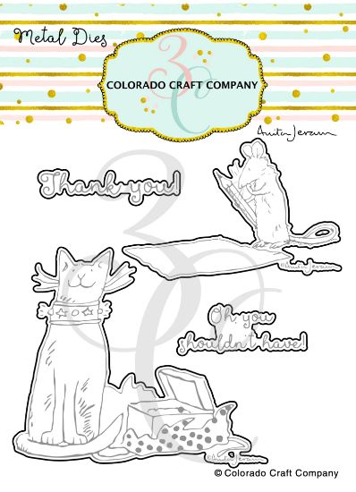 Picture of Colorado Craft Company Metal Die Set-Thank You Kindly-By Anita Jeram