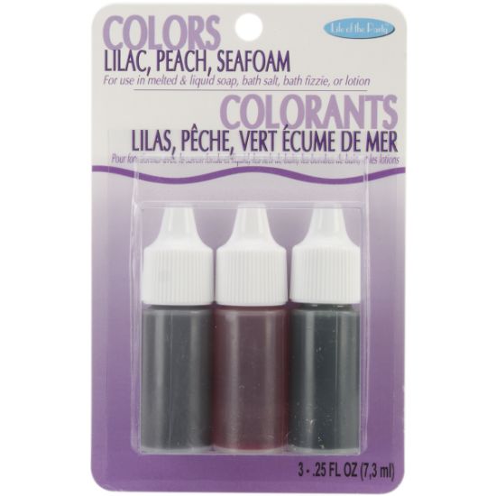 Picture of Colors .75oz 3/Pkg Lilac, Peach & Seafoam
