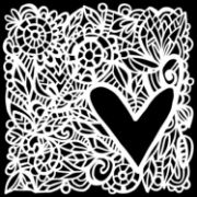 Picture of Crafter's Workshop Template 6"X6" Love Frame