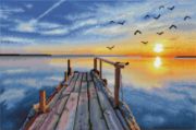 Picture of Diamond Dotz Diamond Embroidery Facet Art Kit 27"X18" Sunset Jetty