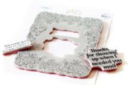 Picture of Pinkfresh Studio Cling Rubber Background Stamp Set A2-Happy Blooms Frame