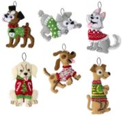 Picture of Bucilla Felt Ornaments Applique Kit Set Of 6-Dogs In Ugly Sweaters