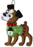 Picture of Bucilla Felt Ornaments Applique Kit Set Of 6-Dogs In Ugly Sweaters