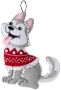 Picture of Bucilla Felt Ornaments Applique Kit Set Of 6-Dogs In Ugly Sweaters