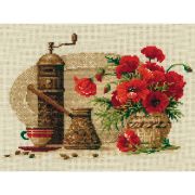 Picture of Coffee Counted Cross Stitch Kit 11.75"X9.5" 14 Count