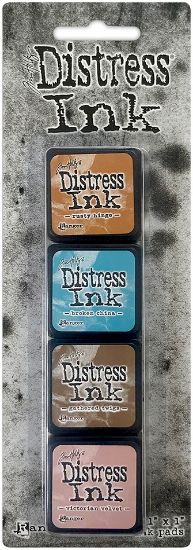 Picture of Distress Mini Ink Pads 4/Pkg Kit 6