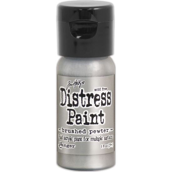 Picture of Distress Paint Flip Top 1oz Brushed Pewter
