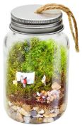 Picture of DIY Clear Ornament Glass Jar W/Aluminum Twist Cap 2"x3.35" Empty