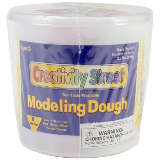 Picture of Modeling Dough 4oz 8/Pkg Assorted Colors