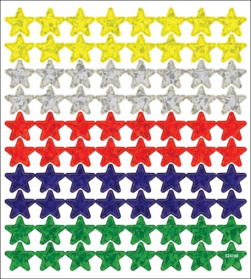 Picture of Multicolored Stickers Stars