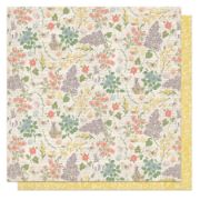 Picture of Bunnies & Blooms Double-Sided Cardstock 12"X12"-Blooms