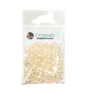 Picture of Buttons Galore Crystalz Clear Flat Back Gems-Coconut