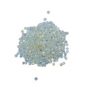 Picture of Buttons Galore Crystalz Clear Flat Back Gems-Coconut