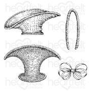 Picture of Heartfelt Creations Cling Rubber Stamp Set-Wicker Basket