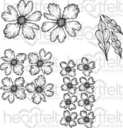 Picture of Heartfelt Creations Cling Rubber Stamp Set Small Sweet Peony-1.5" To 3.75"
