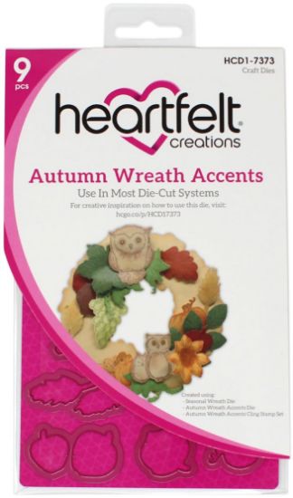 Picture of Heartfelt Creations Cut & Emboss Dies-Autumn Wreath Accents