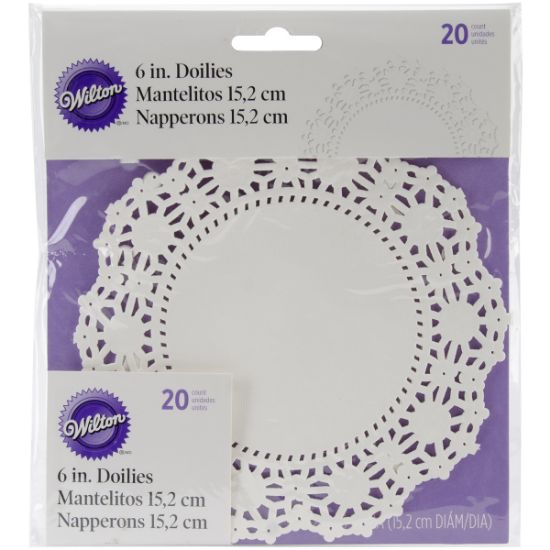 Picture of Greaseproof Doilies 6" Round White 20/Pkg