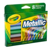 Picture of Crayola Metallic Markers Shimmery Colors 8/Pkg
