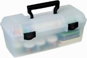 Picture of ArtBin Essentials Lift-Out Box W/Handle 13"X6"X5.625" Translucent W/Black