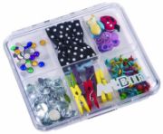 Picture of ArtBin Slim Line Box 6 Compartments 2/Pkg 4.25"X3.75"X0.625" Clear