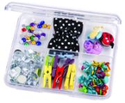 Picture of ArtBin Slim Line Box 6 Compartments 2/Pkg 4.25"X3.75"X0.625" Clear