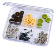 Picture of ArtBin Slim Line Box 6 Compartments 2/Pkg 4.25"X3.75"X0.625" Clear