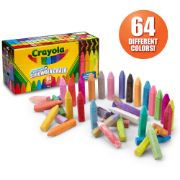 Picture of Crayola Washable Sidewalk Chalk 64 Colors Including 8 W/Special Effects