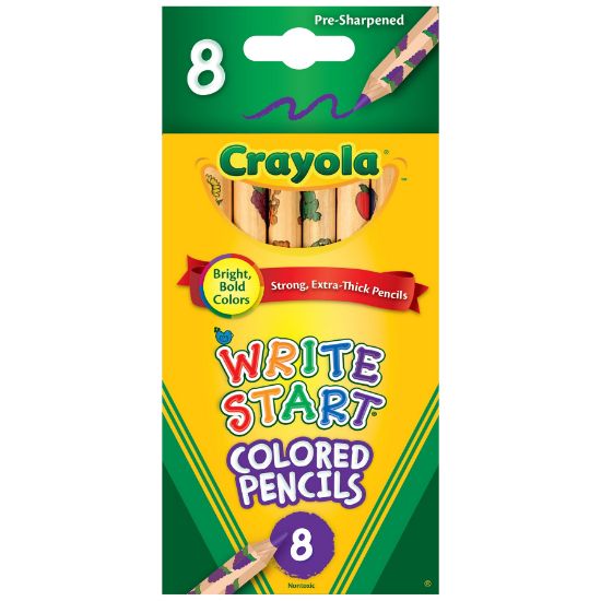 Picture of Crayola Write Start Colored Pencils 8/Pkg Long
