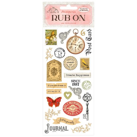 Picture of Create Happiness Rub-On 4"X8.5"-Journal