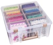 Picture of Artbin Super Satchel Double Deep W/Removable Dividers Rose Gold Handle, Latch & Dividers