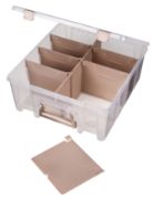 Picture of Artbin Super Satchel Double Deep W/Removable Dividers Rose Gold Handle, Latch & Dividers
