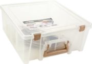 Picture of Artbin Super Satchel Double Deep W/Removable Dividers Rose Gold Handle, Latch & Dividers