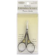 Picture of Heirloom Embroidery Scissors 4" Gunmetal & Gold Round Handle