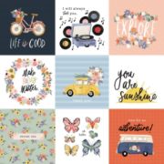 Picture of Here, There And Everywhere Double-Sided Cardstock 12"X12"-4"X4" Journaling Cards