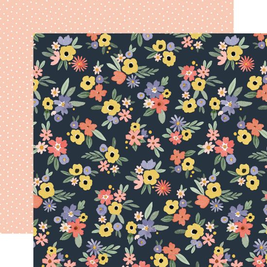 Picture of Here, There And Everywhere Double-Sided Cardstock 12"X12"-Bright Floral