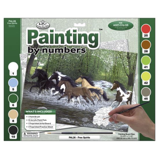 Picture of Paint By Number Kit 15.375"X11.25" Free Spirit