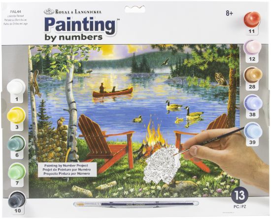 Picture of Paint By Number Kit 15.375"X11.25" Lakeside Retreat