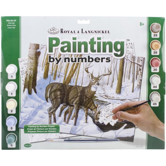 Picture of Paint By Number Kit 15.375"X11.25" Winter Bliss