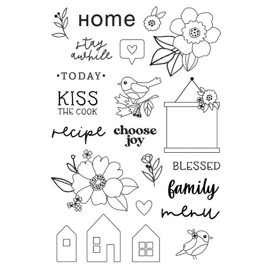 Picture of Hearth & Home Photopolymer Clear Stamps