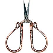 Picture of Heirloom Embroidery Scissors 4" Antique Copper Teardrop Handle