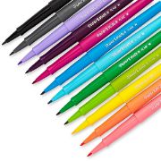 Picture of Paper Mate® Point Guard Flair Bullet Point Stick Pen, Assorted Colors, .7mm, 12/Set