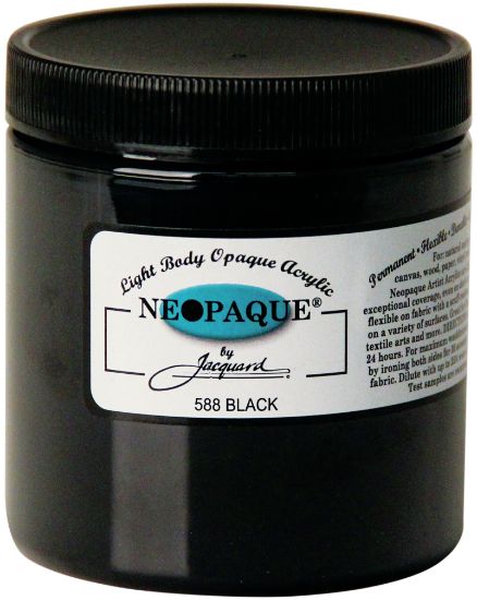 Picture of Jacquard Neopaque Acrylic Paint 8oz Black