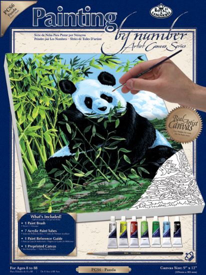 Picture of Paint By Number Kit Artist Canvas Series 9"X12" Panda