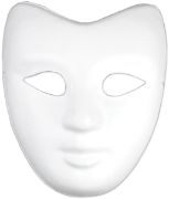 Picture of Paper Mask-It Full Face Form 7.5" White