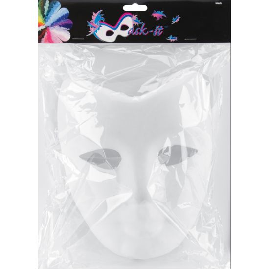 Picture of Paper Mask-It Full Face Form 7.5" White