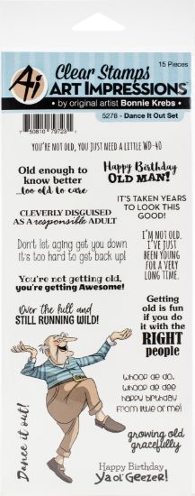 Picture of Art Impressions Laugh Lines Stamp Dance It Out