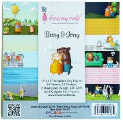 Picture of Dress My Craft Single-Sided Paper Pad 12"X12" 24/Pkg-Berry & Jerry