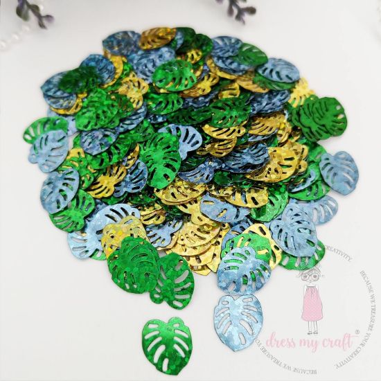 Picture of Dress My Craft Sparkling Shaker Elements 6gms-Tropical Leaves