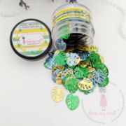 Picture of Dress My Craft Sparkling Shaker Elements 6gms-Tropical Leaves